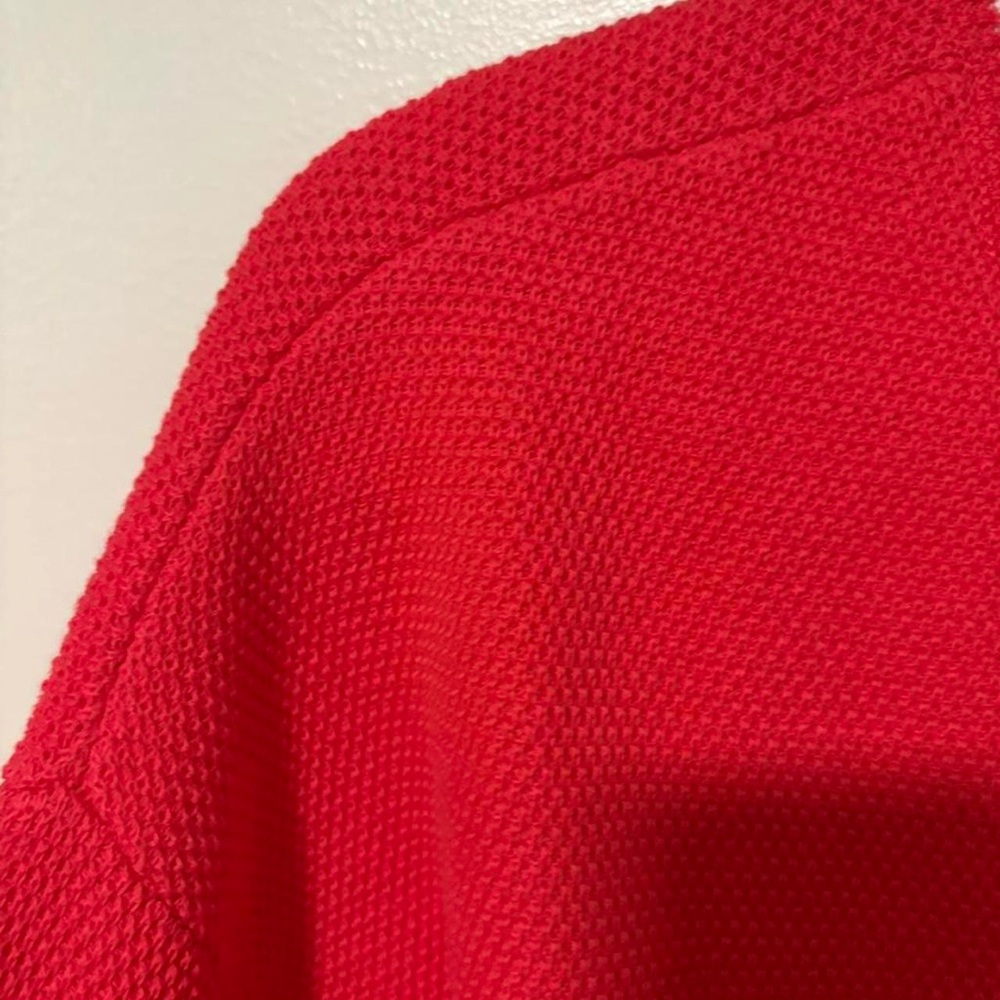 Alo Yoga Tennis Club Cardigan NWT Red White Preppy Tenniscore Knit med - Picture 7 of 8